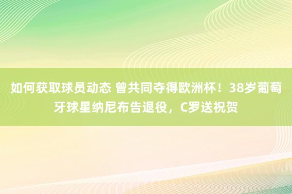 如何获取球员动态 曾共同夺得欧洲杯！38岁葡萄牙球星纳尼布告退役，C罗送祝贺