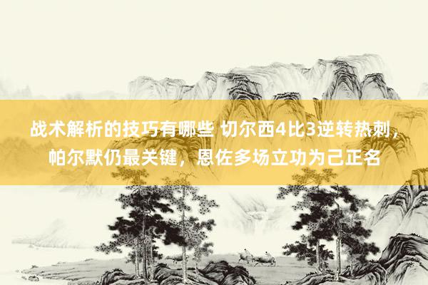 战术解析的技巧有哪些 切尔西4比3逆转热刺，帕尔默仍最关键，恩佐多场立功为己正名